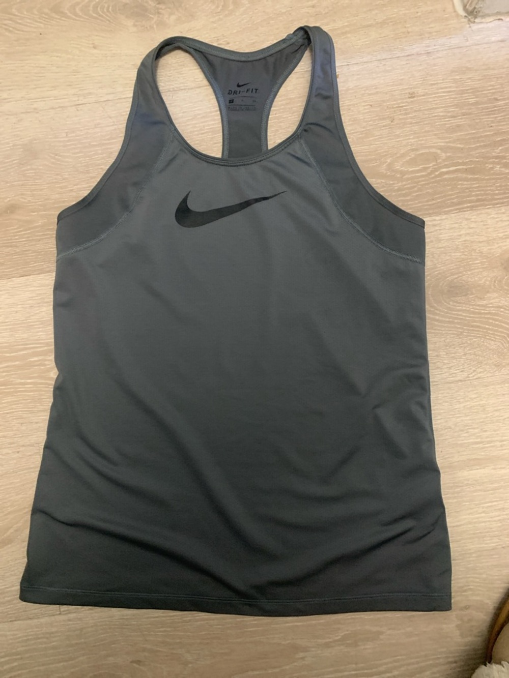 Nike Gray Dri-FIT Racerback Tank Top - Picture 2 of 4